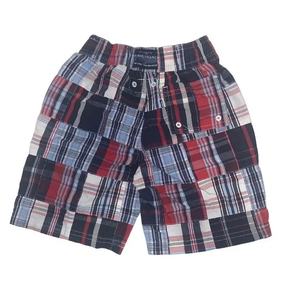 JANIE & JACK boys 2T plaid swim trunks swimsuit toddler boys size 2 - Picture 4 of 8